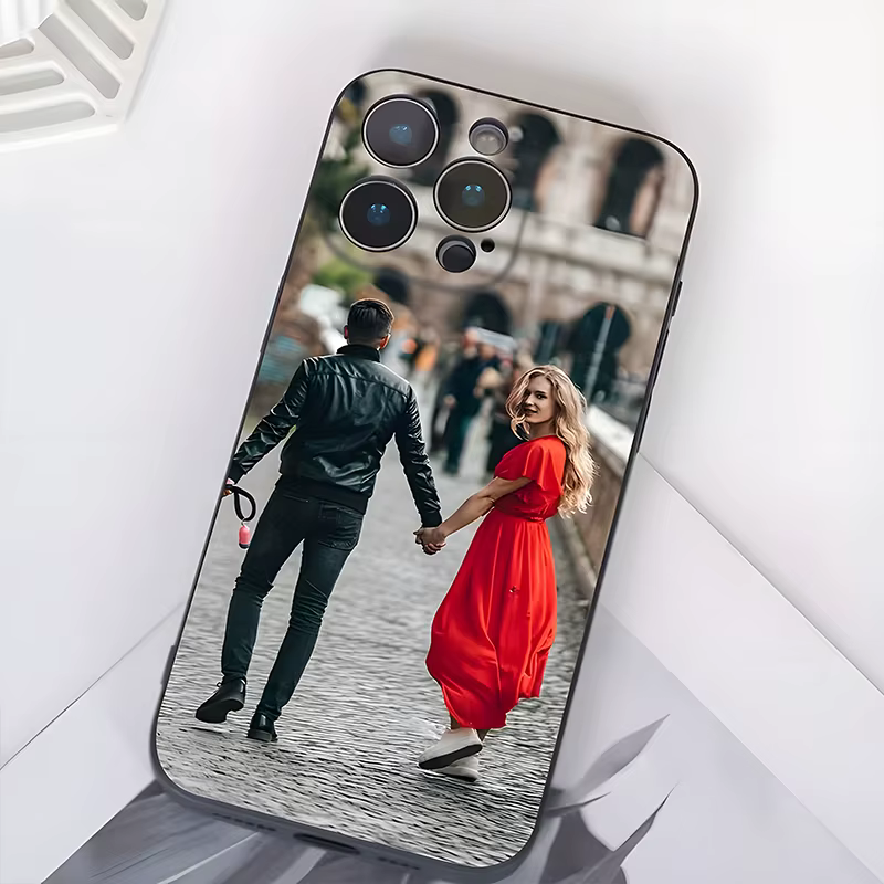 Coque Souple Antichoc Personnalisable avec Photo DIY pour iPhone 17 16 16E 15 14 13 12 11 Pro Max Air Mini SE 2020 2022 X XS XR 6 7 8 Plus