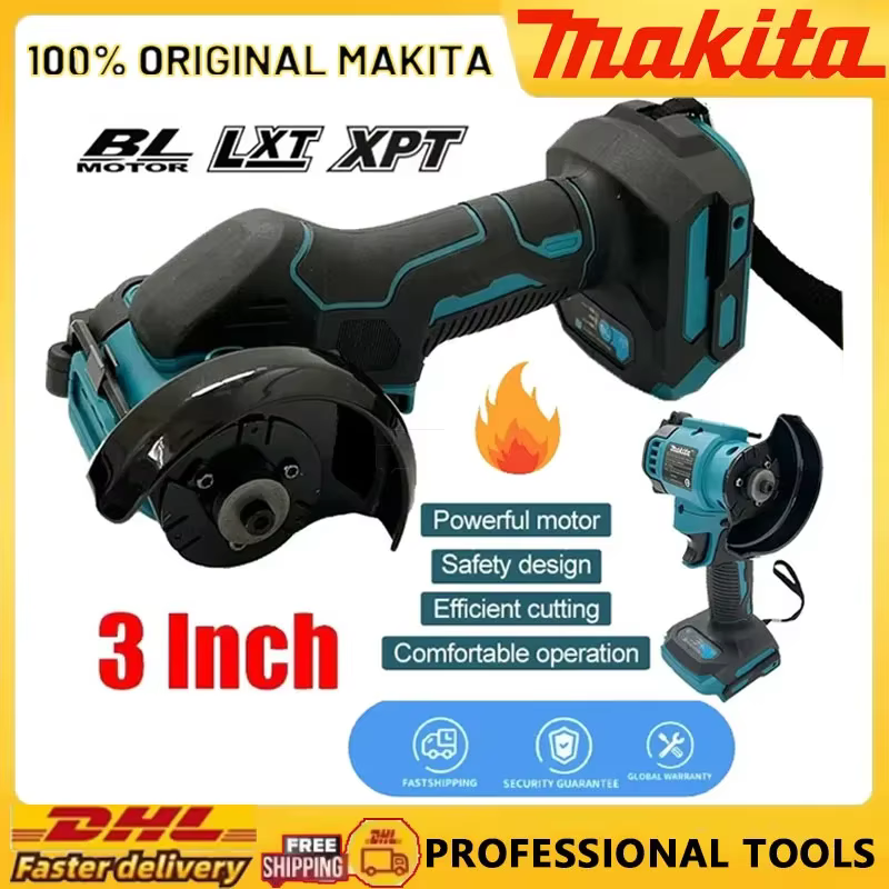 Makita coupe circulaire nouveau 3 pouces Mini meuleuse d'angle sans fil 3 pouces outil de coupe électrique scie outil électrique 20V batterie