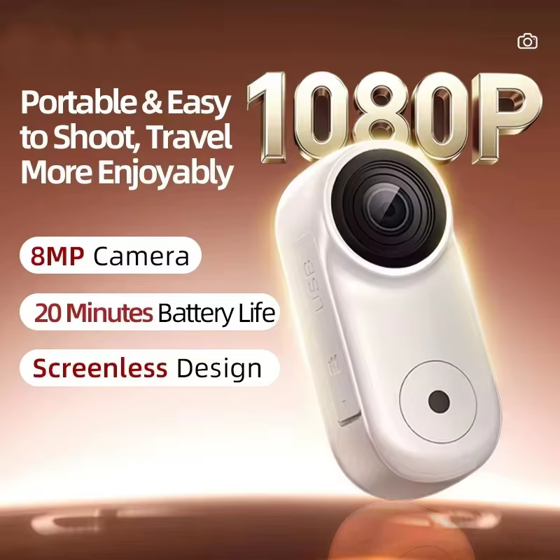 Caméra d'action miniature OnePlus 4K, caméra POV miniature, caméra portable, caméra embarquée, enregistreur pour casque, caméra de sport magnétique de poche