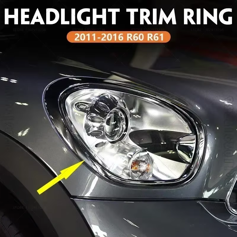 Pour 2011-2016 R60 R61 BMW MINI Cooper Countryman Paceman garniture de phare anneau lunette 51139801573 /574, 51139813823 /824