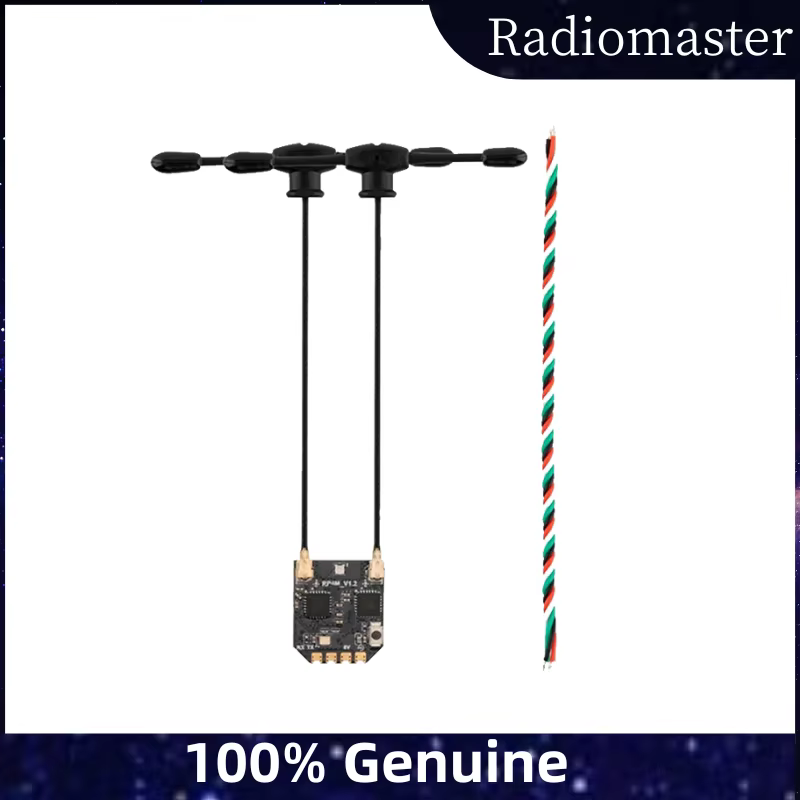 Radiomaster RP4TD-M 2.4G ELRS Mini RX, véritable diversité avec double antenne, faible latence pour drone FPV/émetteur RC