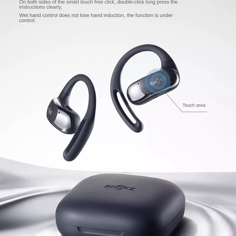 Original SHOKZ T511 OpenFit Air ouvert sans oreille sans fil Bluetooth casque sport casque HD appel réduction du bruit prise en charge APP