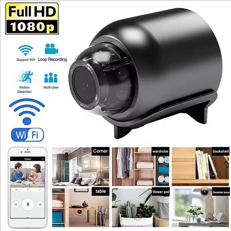 Mini caméra X5 1080P HD Wifi sans fil, vision nocturne, détection de mouvement, caméra vidéo, caméra de sécurité domestique, enregistreur audio-vidéo