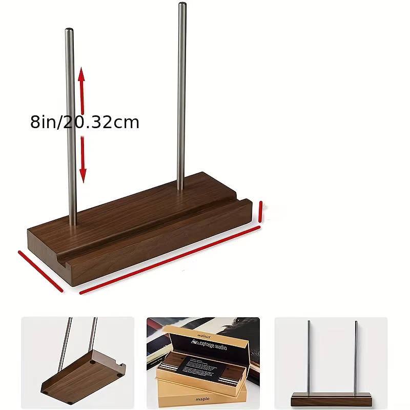 Porte-disque en vinyle, affichage de table en bois massif, maintenant jouant, support de disque en vinyle pour Albums CDS Ipads