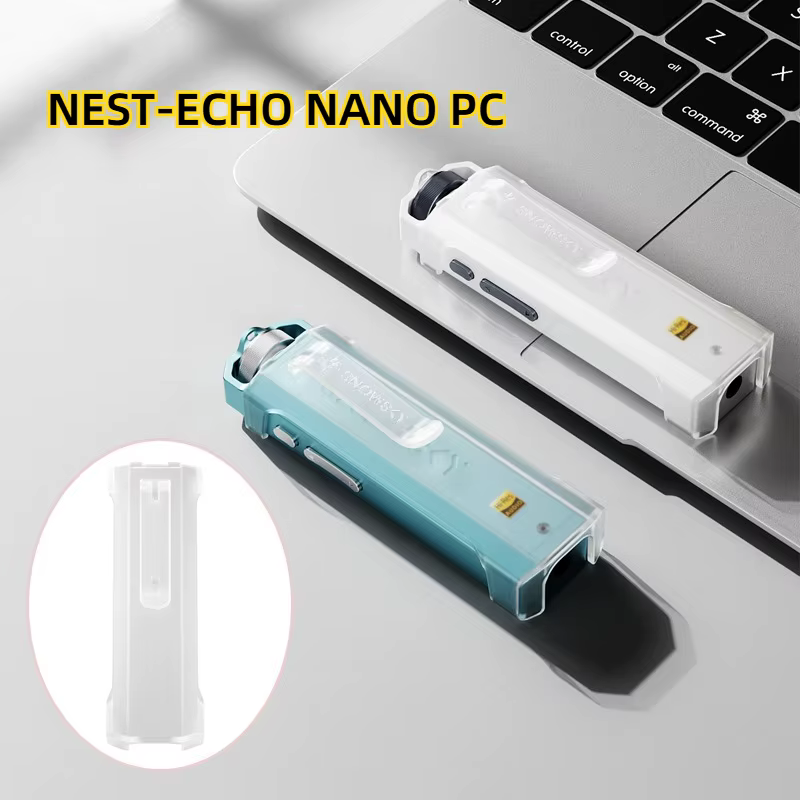 FiiO Snowsky NEST-ECHO NANO Lecteur MP3 portable mini avec clip dorsal, design transparent en TPU, ultra compact