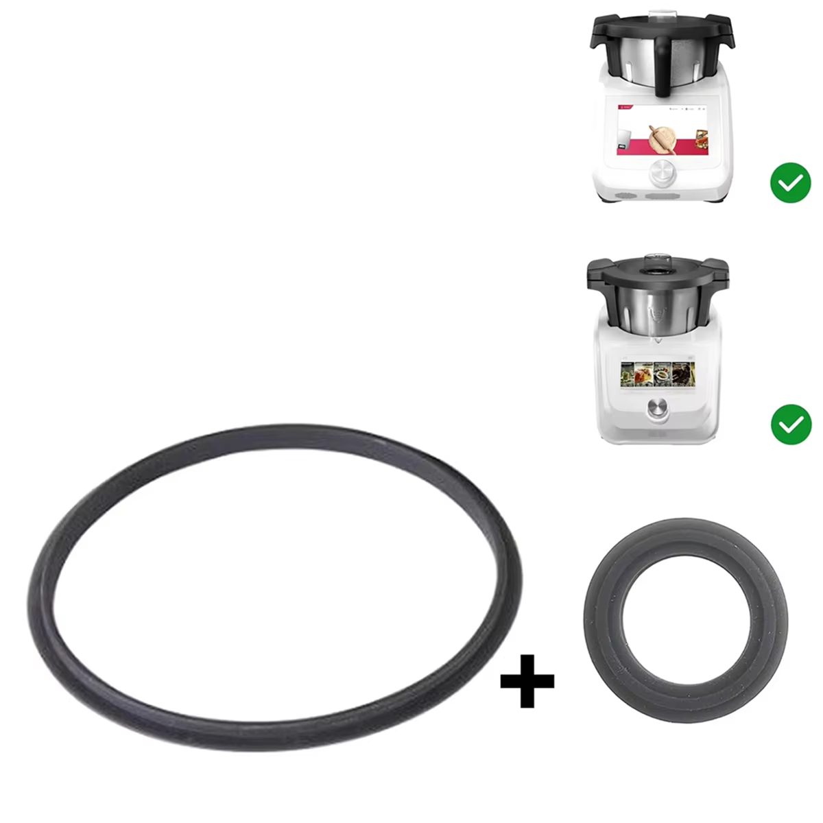ABXHH – bague scellée pour Monsieur Cuisine Connect et joint de couvercle intelligent + bague d'étanchéité pour couteau, pièces de mélangeur