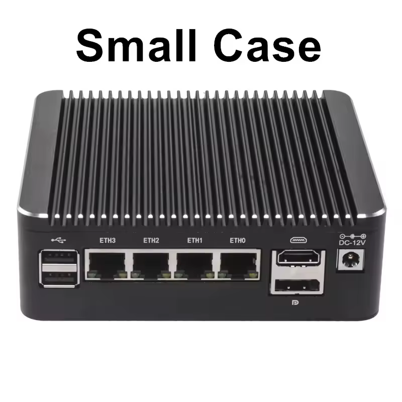 Mini PC pare-feu sans ventilateur Intel N150 N95 Core i5 8250U i3 8145U Pentium 4417U 4x2.5G i226 NIC Serveur domestique pfSense OPNsense