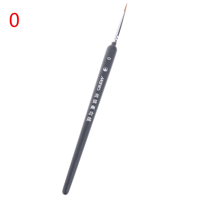 △   Pinceaux professionnels en poils de loup pour peinture miniature, 3 pièces, 0/00/000, pour l'art