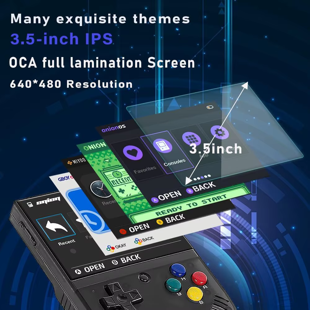 Console de jeu portable MIYOO Mini Plus, Mini+ avec écran IPS de 3,5 pouces, simulateur rétro classique, consoles de jeux vidéo, lecteur de jeux