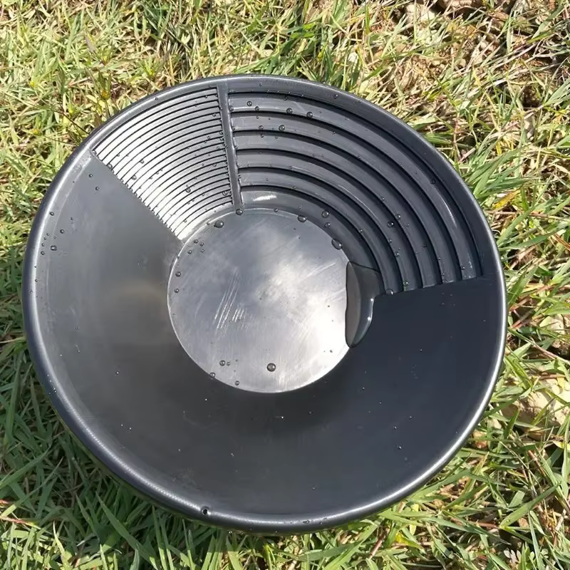 Outil prospection rivière dragage double Riffle casserole d'extraction pépite bassin d'or en plastique