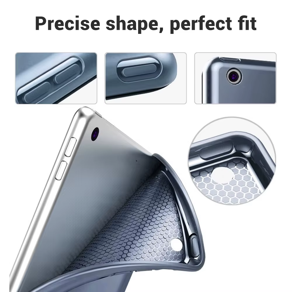 EMTRA pour étui iPad 2021 Mini 5 6 génération étui pour iPad Pro 11 2018 9.7 5 6th Air 2 3 10.5 housse transparente en silicone PU Funda