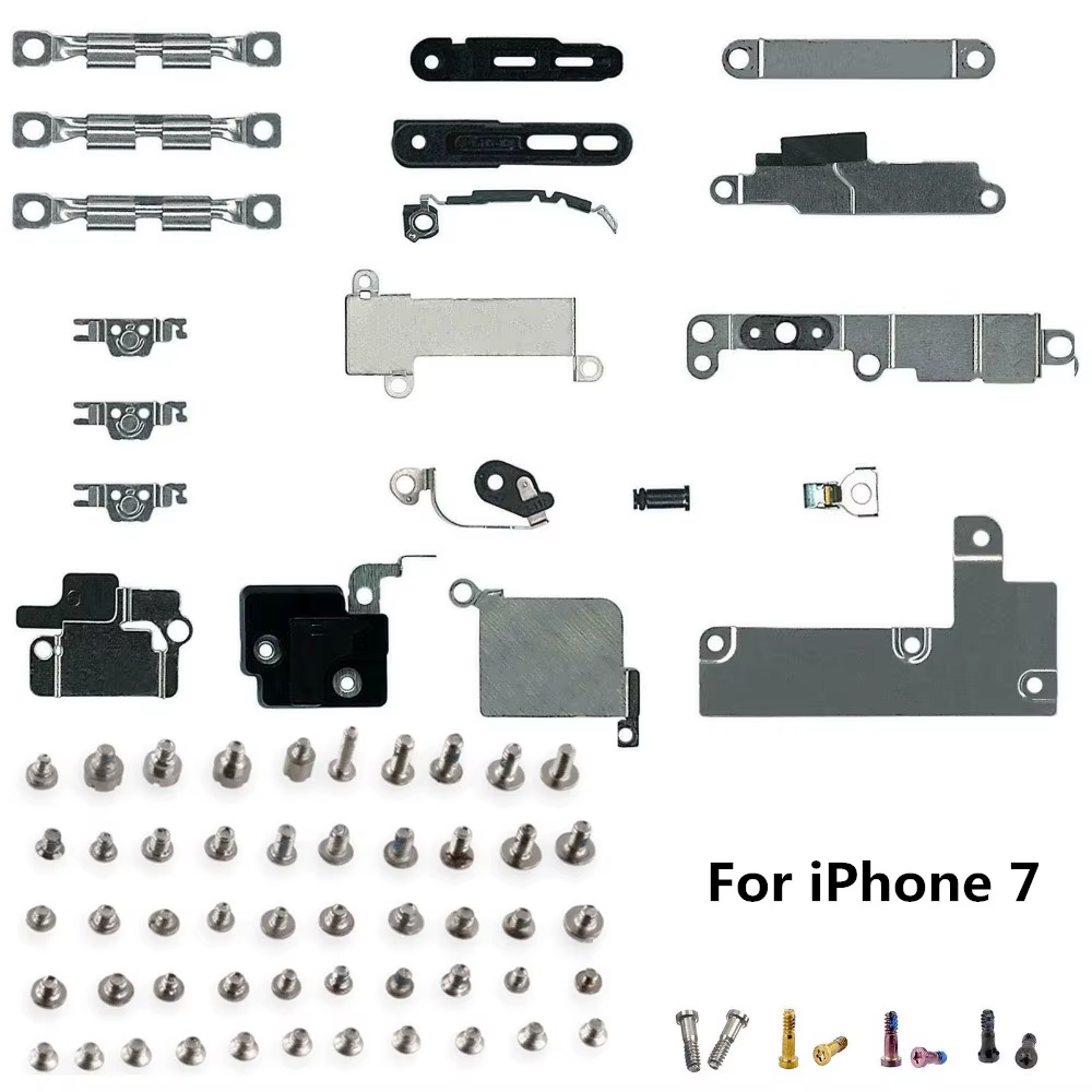 Kit complet de petites pièces de support interne en métal + vis complètes pour iPhone 11 12 13 MINI 14 15PRO MAX 7 7plus 8 Plus 7P 8P X XR XS MAX