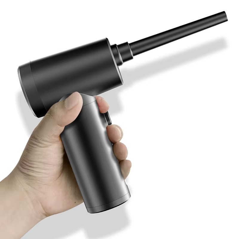 Souffleur d'air comprimé électrique sans fil, 51000 tr/min, Mini souffleur d'air rechargeable, nettoyeur de poussière portable pour clavier d'ordinateur et voiture