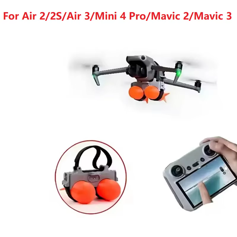 Mini Drone 4 Pro Air 3/2S, télécommande à Induction lumineuse, livraison de sauvetage illimitée, libérateur bidirectionnel, Double lanceur pour Mavic 2/3T