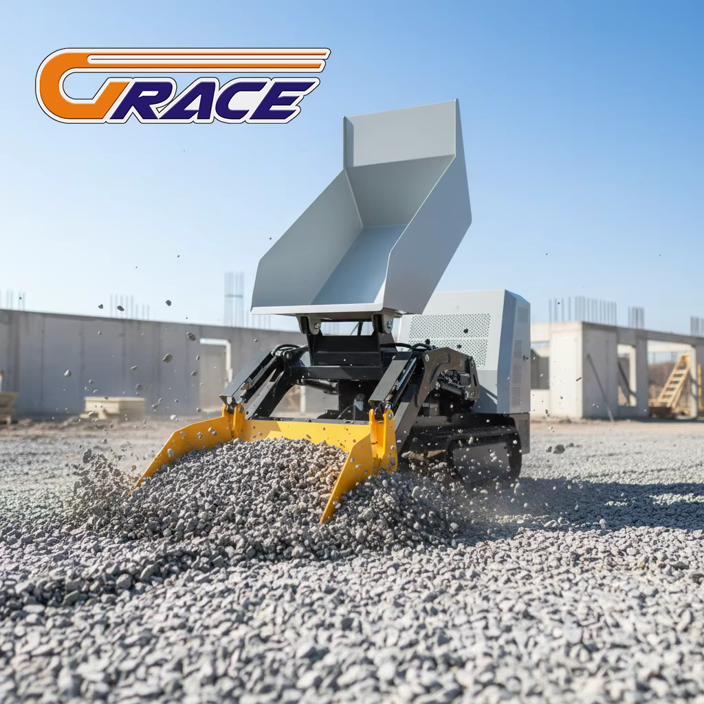 Mini Dumper sur chenilles personnalisé, 600kg, EURO 5 EPA, livraison rapide, haute qualité, fourniture d'usine, vente en gros