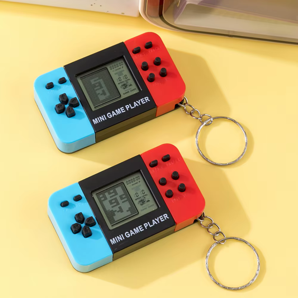 Console de jeu portable Mini Tetris 2026, Jouet pendentif porte-clés électronique classique et nostalgique