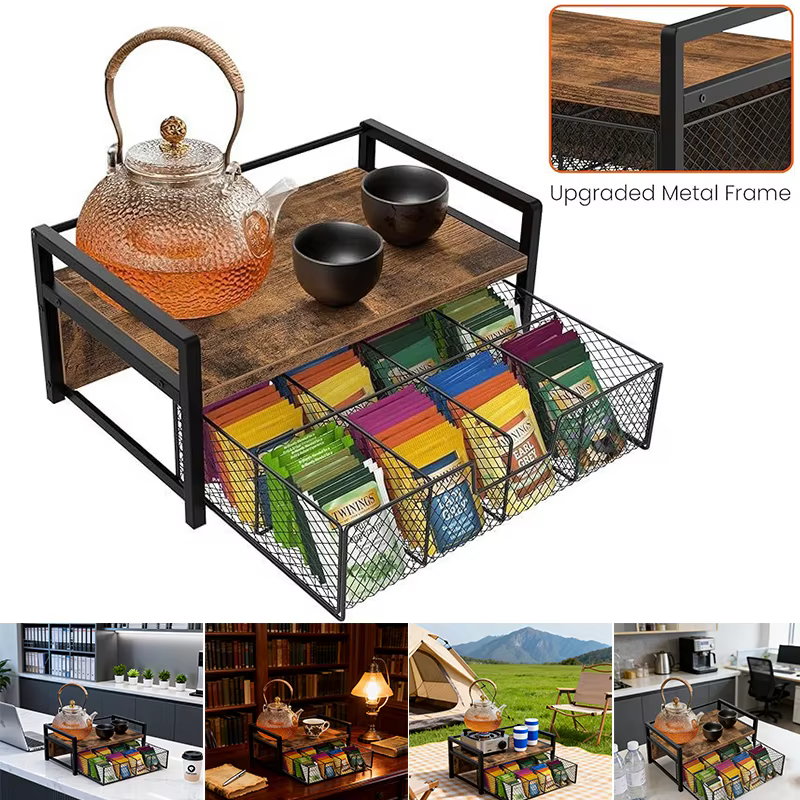 Nouveau support de rangement pour capsules de café, étagère de bureau, support de rangement pour comptoir de cuisine, organisateur de capsules de café - Accessoires pour bar