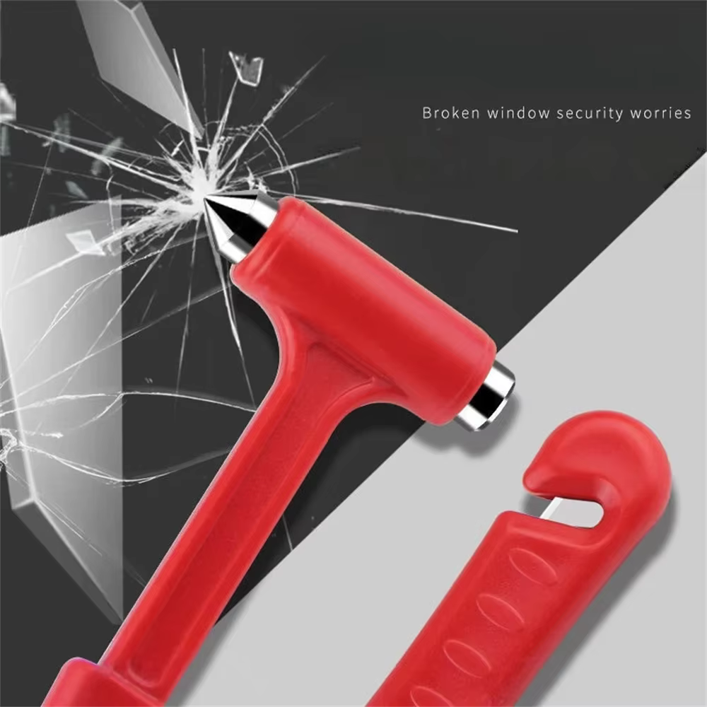 Mini marteau de sécurité portable, brise-vitre de voiture d'urgence, coupe-ceinture de sécurité, outils d'évasion multifonctionnels, accessoires de voiture