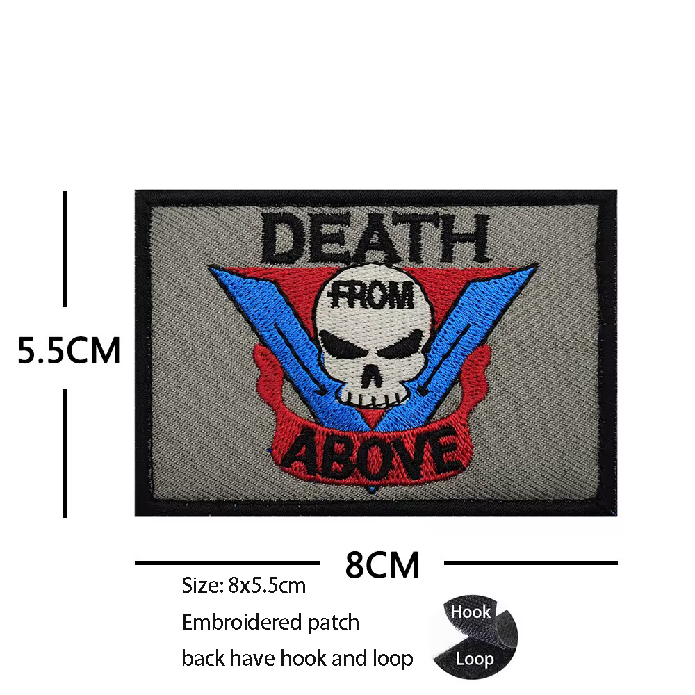 Accessoires de sac d'extérieur nouvellement conçus, insignes brodés, vaisseau spatial Trooper, patchs de sac à dos de moral tactique pour vêtements