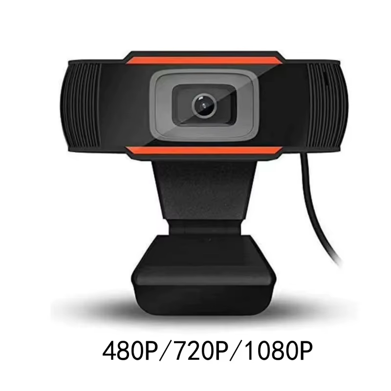 Mini Webcam HD 480/720/1080P USB avec microphone pour PC, ordinateur de bureau, gamer, webcast, appel vidéo, conférence, travail