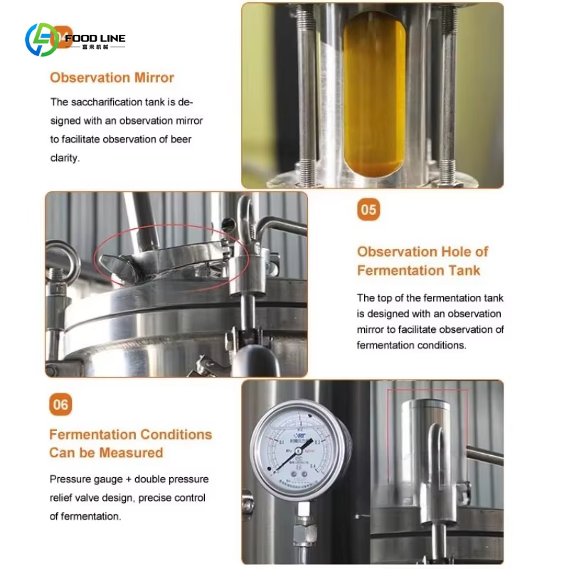 Système de brassage de bière tout-en-un personnalisé pour l'industrie, 300L 1000L, équipement de brassage de bière commercial, brasserie complète