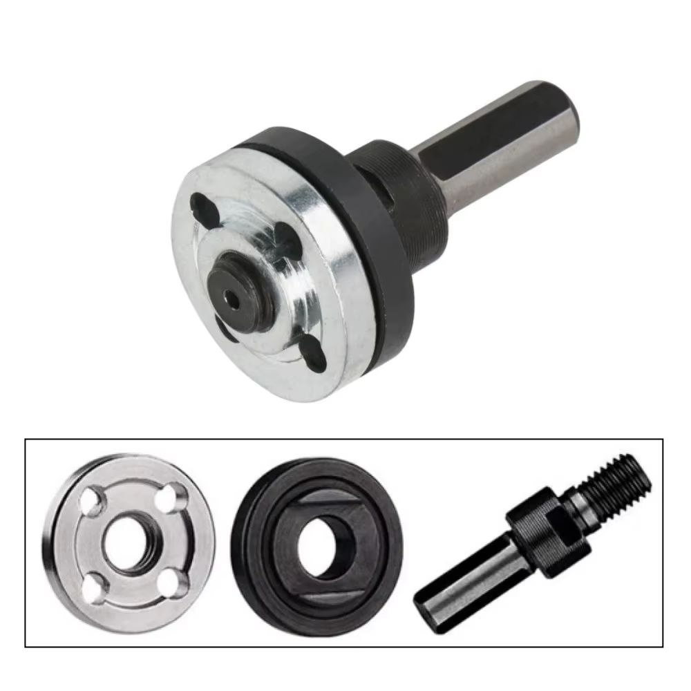 Adaptateur de tige de connexion pour perceuse électrique 10 mm vers meuleuse d'angle, ensemble d'adaptateurs pour disques de meulage et de coupe, accessoire pour outil électrique