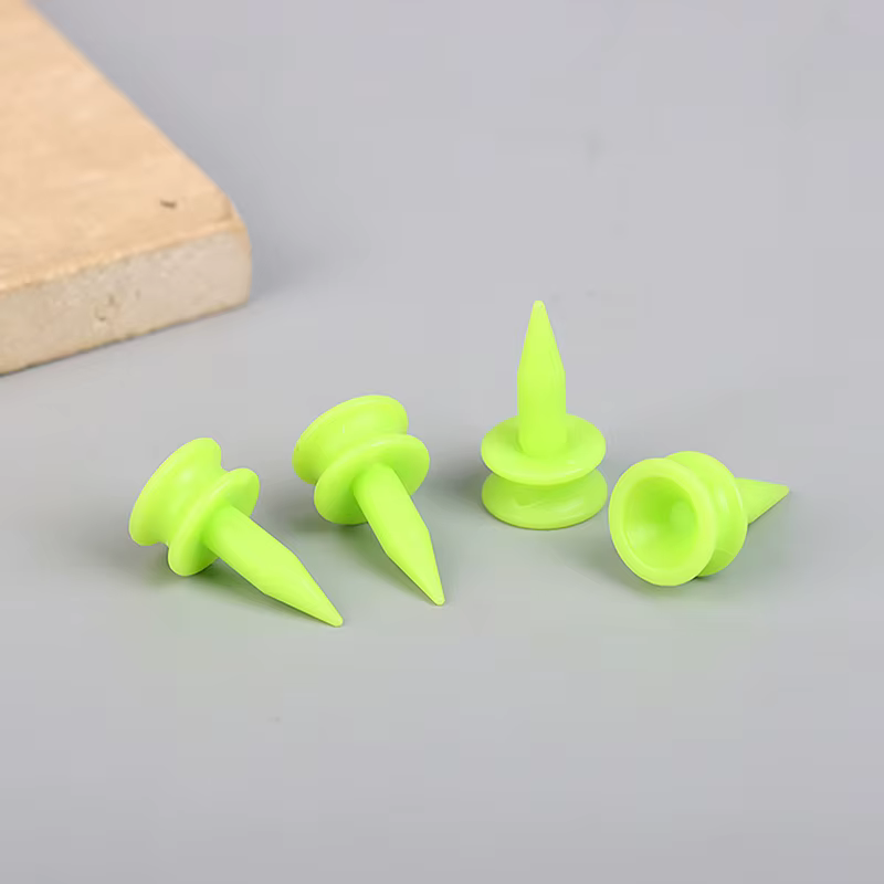 50 pièces/paquet tees de Golf professionnelles 25MM 0.98 'château vert golfeur accessoire t-shirts de Golf en plastique parfait pour teeing la balle