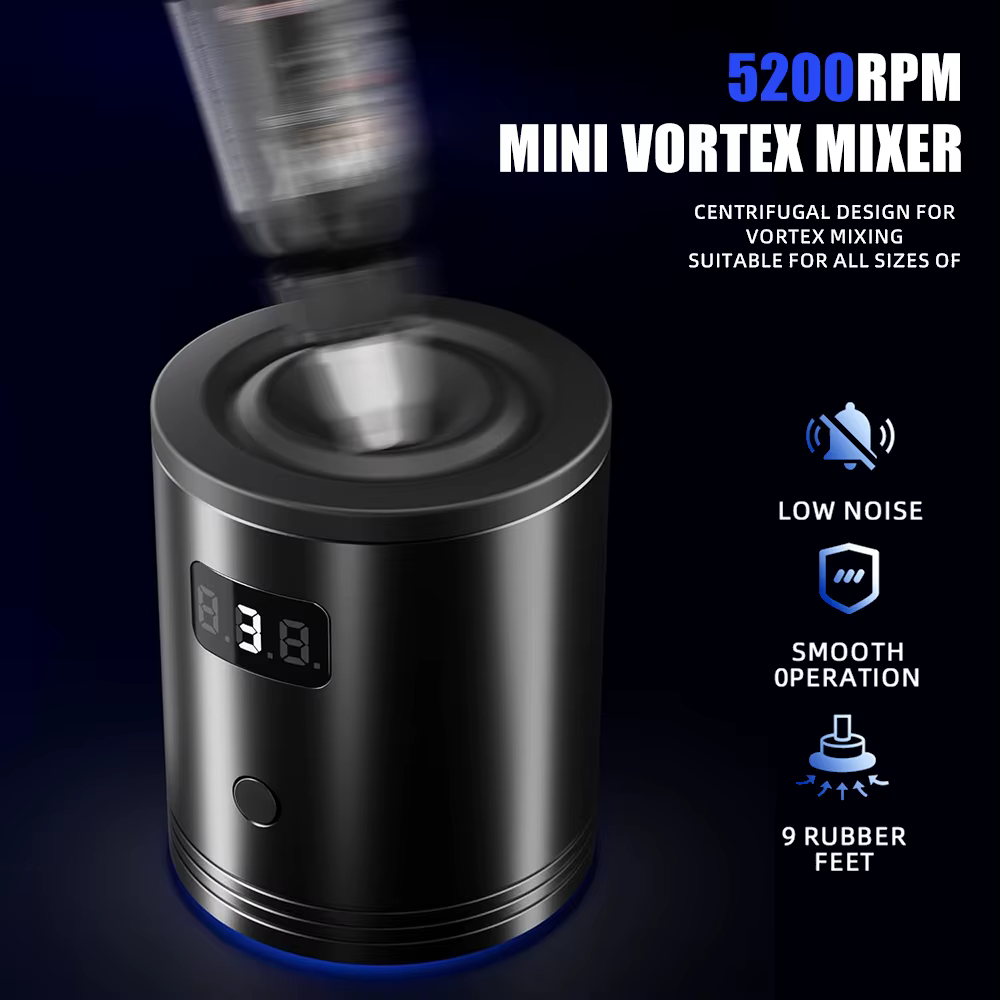 Mini mélangeur vortex, agitateur de vernis à ongles, mélangeur d'encre de tatouage, fonction tactile, portable, pour encres de laboratoire, peintures acryliques, vernis à ongles