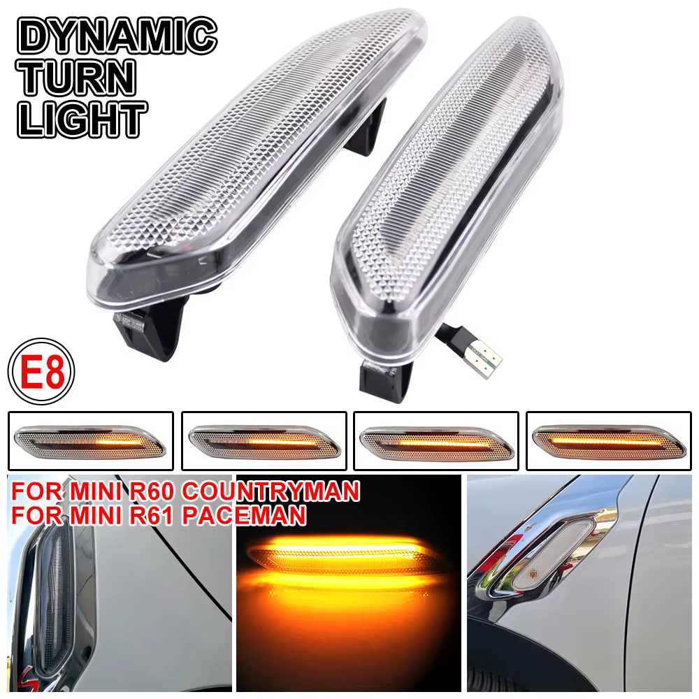 Nouveau pour BMW MINI COOPER R60 R61 COUNTRYMAN PACEMAN, clignotant latéral LED dynamique à défilement, lampe indicatrice de direction