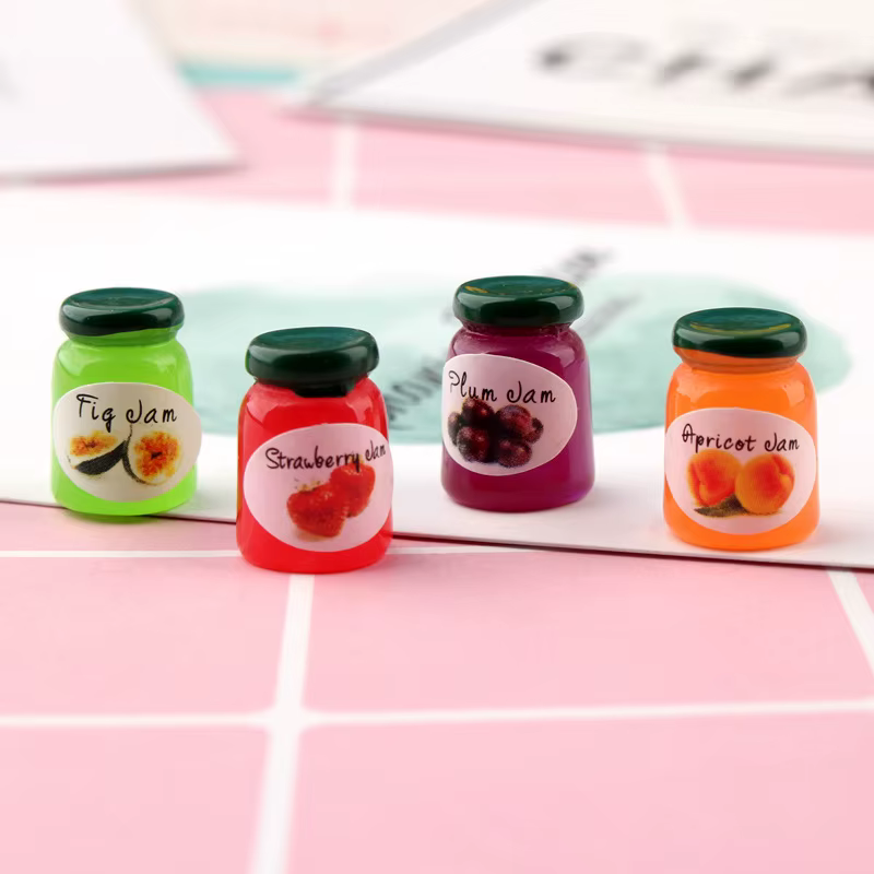 Ensemble de 12 accessoires de cuisine miniatures, ensemble de 4 bouteilles, Mini articles décoratifs pour la maison, organisateur de rangement de cuisine