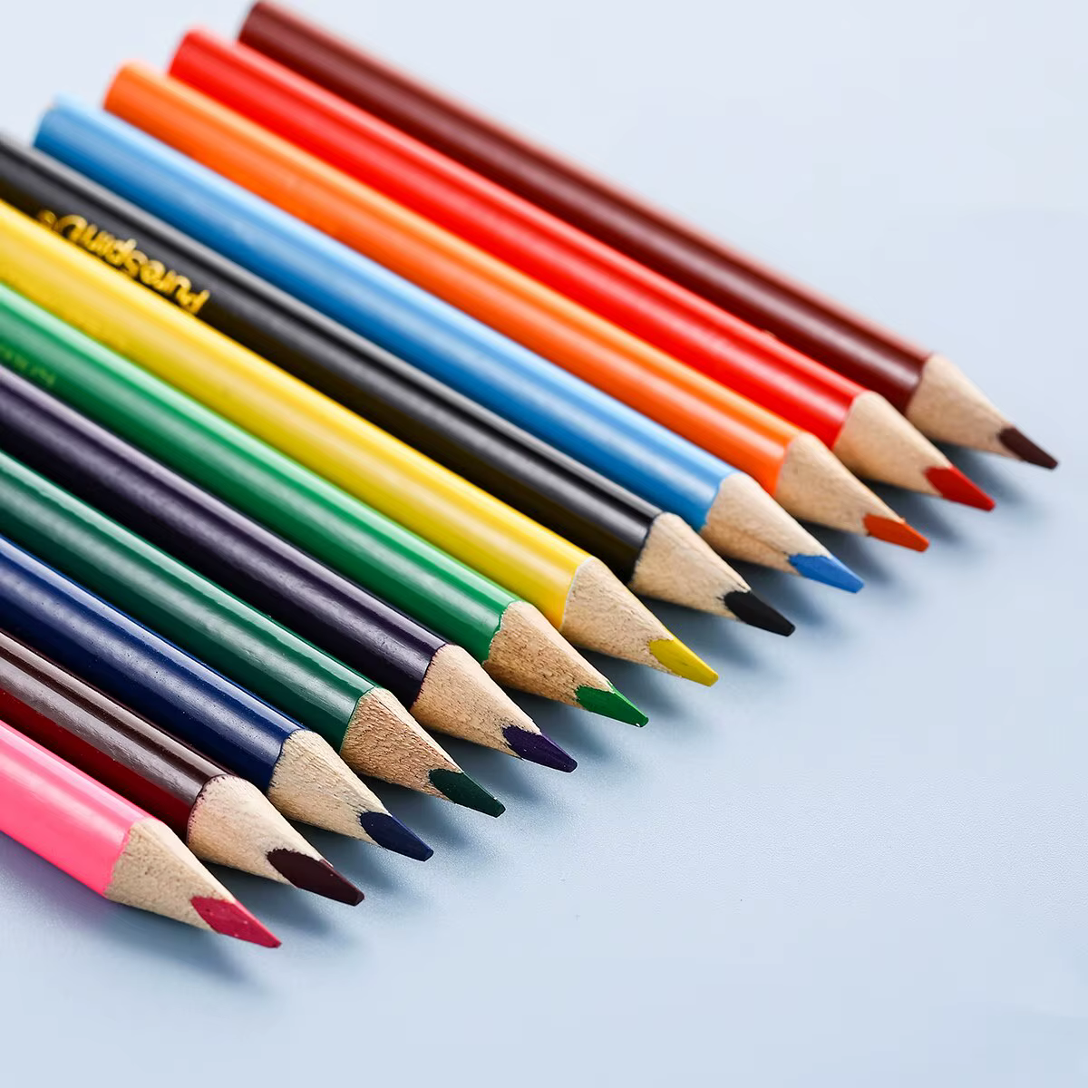 Ensemble de mini crayons de couleur courts pré-affûtés pour le dessin, le coloriage, l'ombrage, les enfants, les étudiants ou les enfants, 12 couleurs