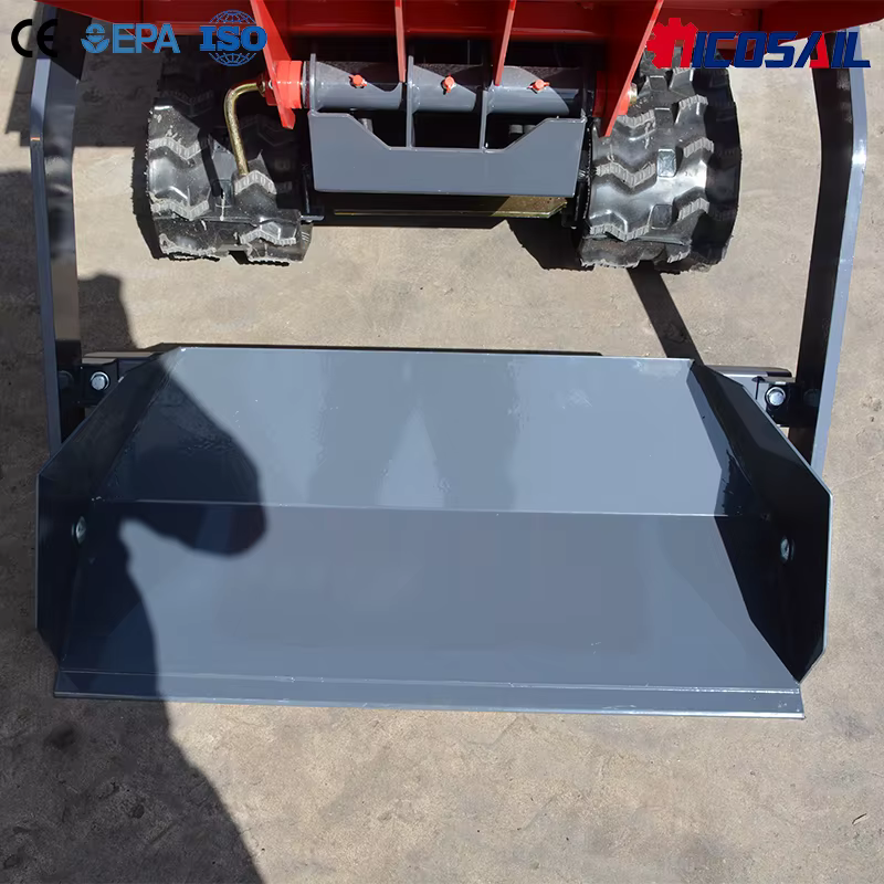 Mini-dumper tout-terrain 500 kg avec logo personnalisé, certification CE, levage hydraulique, chenilles en caoutchouc