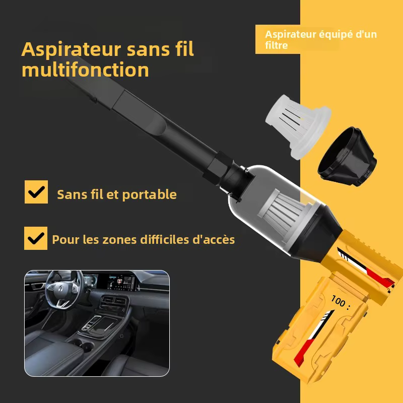 Mini souffleur à jet 580000RPM, pression de vent puissante, aspirateur électrique à air comprimé sans fil pour PC, maison, bureau, camping