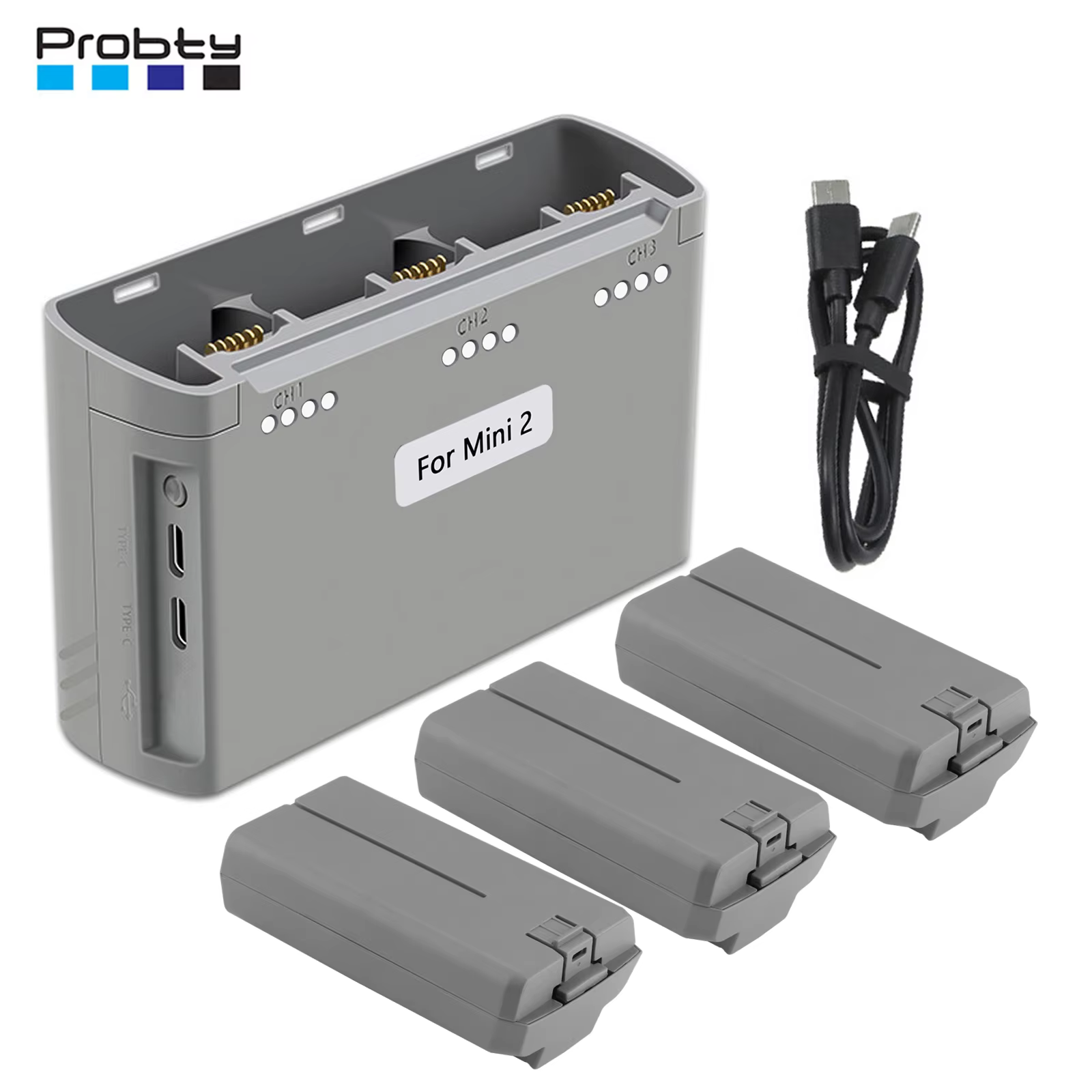 Pour DJI Mavic Mini 2, Mini SE, Mini 4K, Mini 2 SE batterie et Hub de charge à trois voies Mini 2 Batteries de vol intelligentes