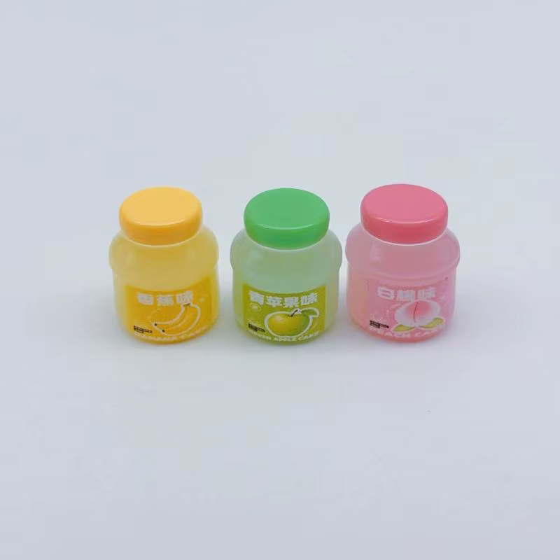5 pièces de jouets miniatures en forme de pots de confiture de fruits, 5 saveurs assorties, réalistes et mignons, pour maison de poupée, diorama, décoration artisanale DIY