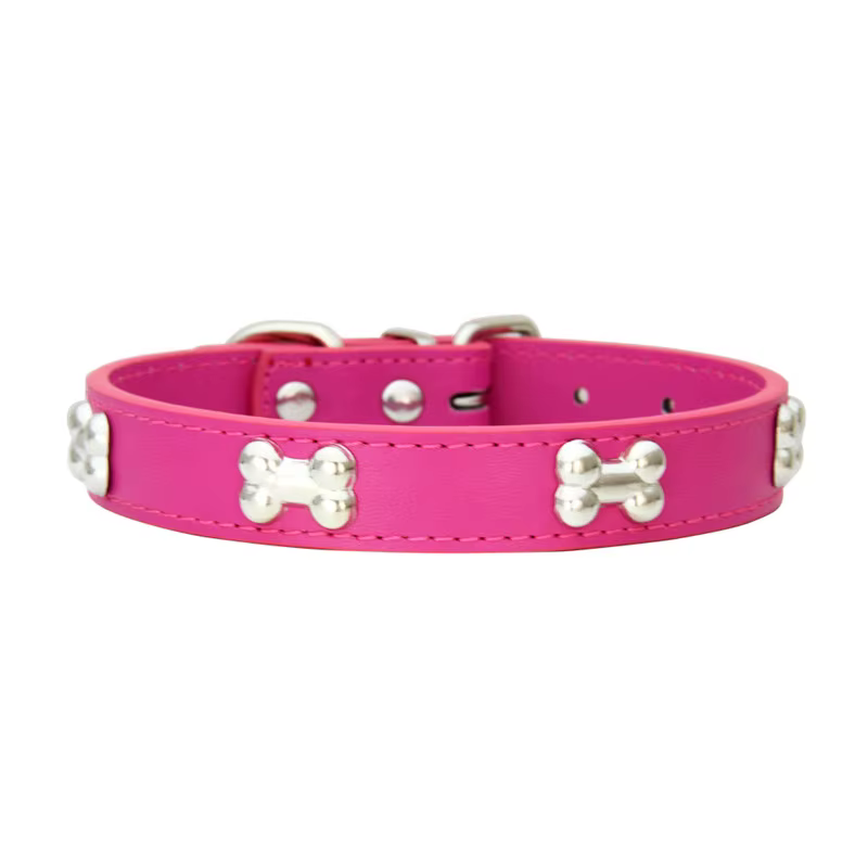 Colliers pour chiens en cuir durable, colliers pour chiots et pugs, pour petits et grands chiens, accessoires pour chats, collier pour petits chiens