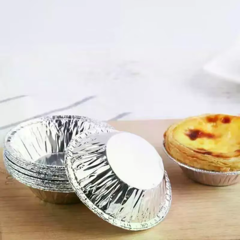 50/100 pièces Mini Pot tarte plaque de cuisson jetable cuisson tarte moules Cupcake Pan Pudding moule rond tasse de cuisson