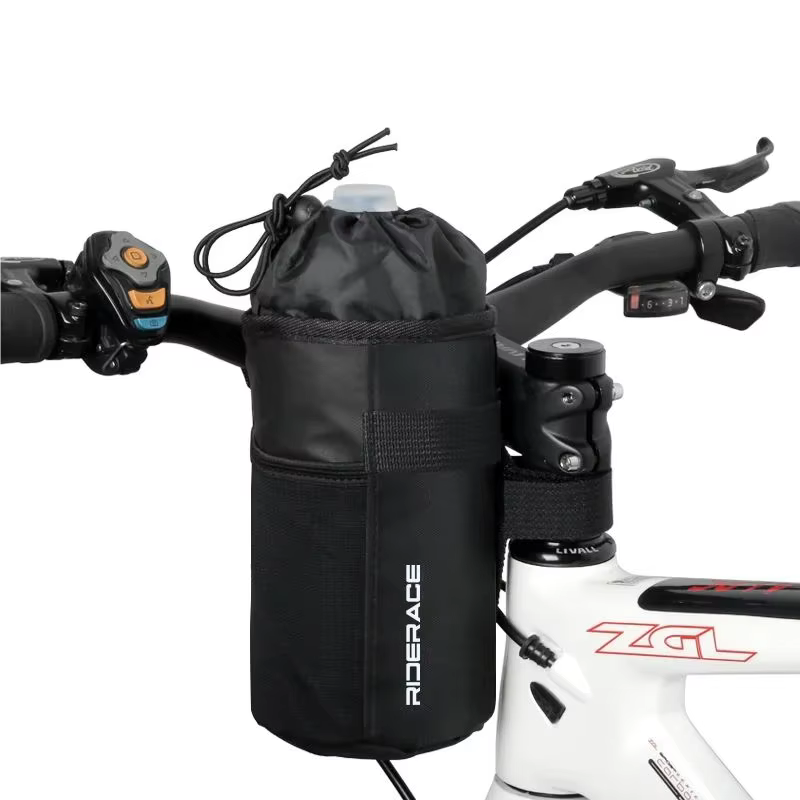 RIDERACE – pochette de porte-bouteille d'eau pour vélo, Portable, vtt, cyclisme sur route, sac de bouilloire isolé, équipement d'équitation, sac de guidon de vélo