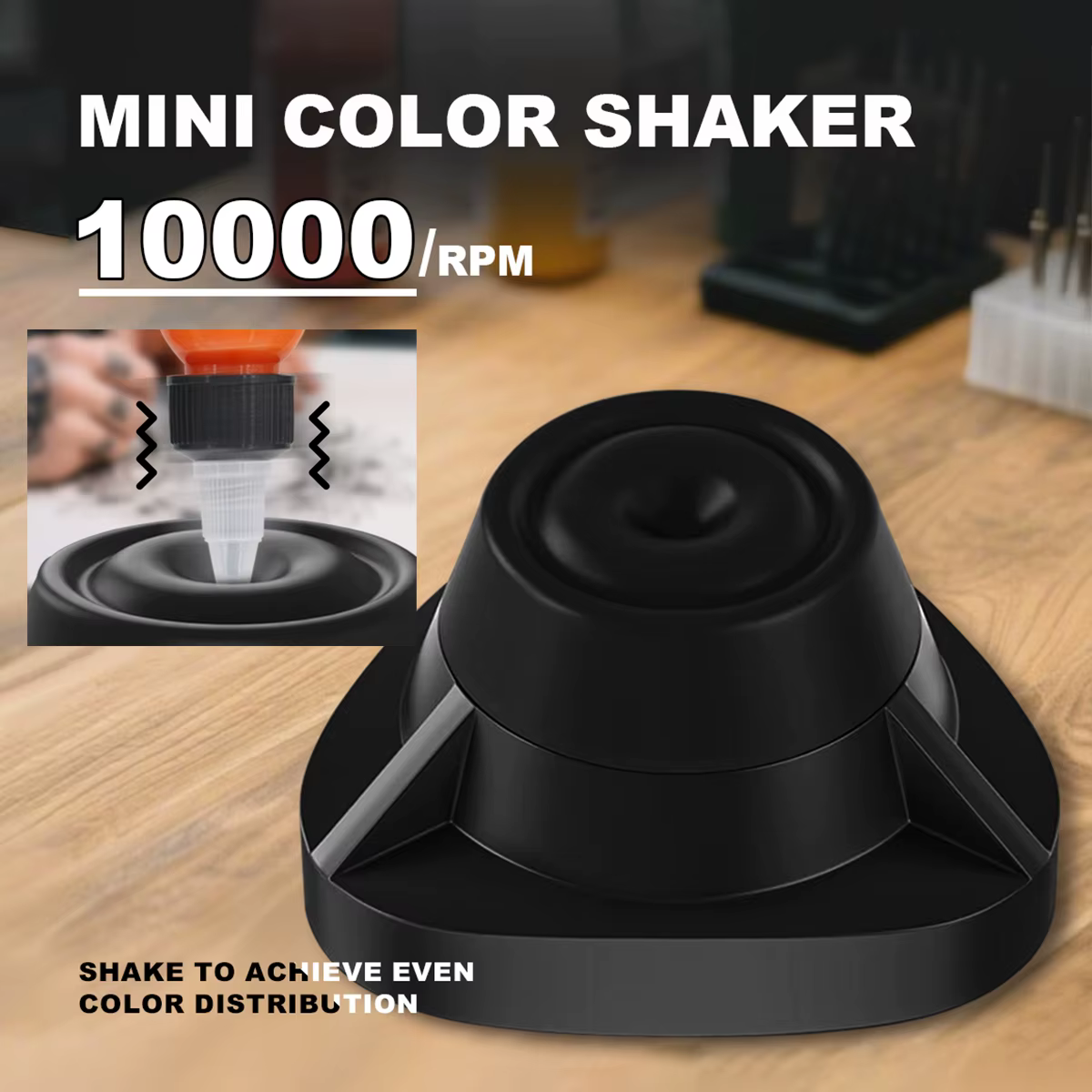 Mini mélangeur vortex pour encre de tatouage, agitateur de pigment pour vernis à ongles, pour artistes tatoueurs, techniciens PMU, usage en salon, prise US/EU