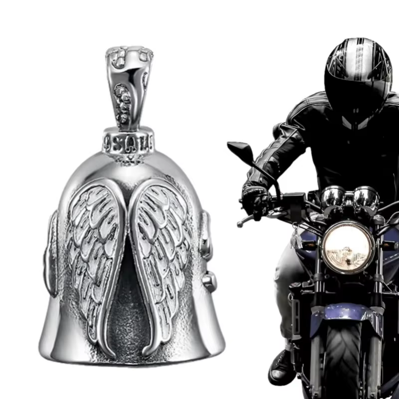 Clochette de moto ange gardien, accessoires portables pour motards, cadeau pour motards et cyclistes