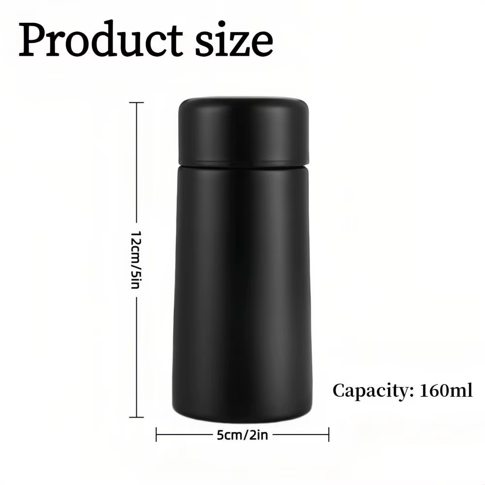 Mini tasse Thermos pratique en acier inoxydable, Thermos de poche Portable, capacité de 160ml, tasse d'eau compacte pour café et eau
