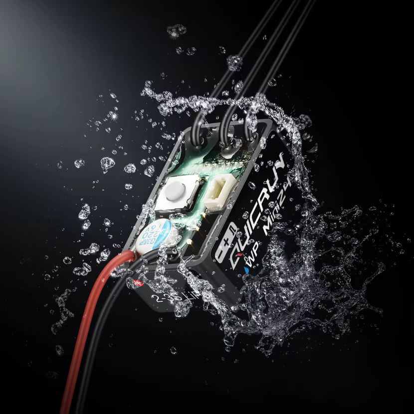 HOBBYWING QuicRun WP Mini24 25A ESC étanche 2-3S brossé/sans balais pour voiture RC mini 1/24 1/18 1/16, crawler, monster, moteur 1621
