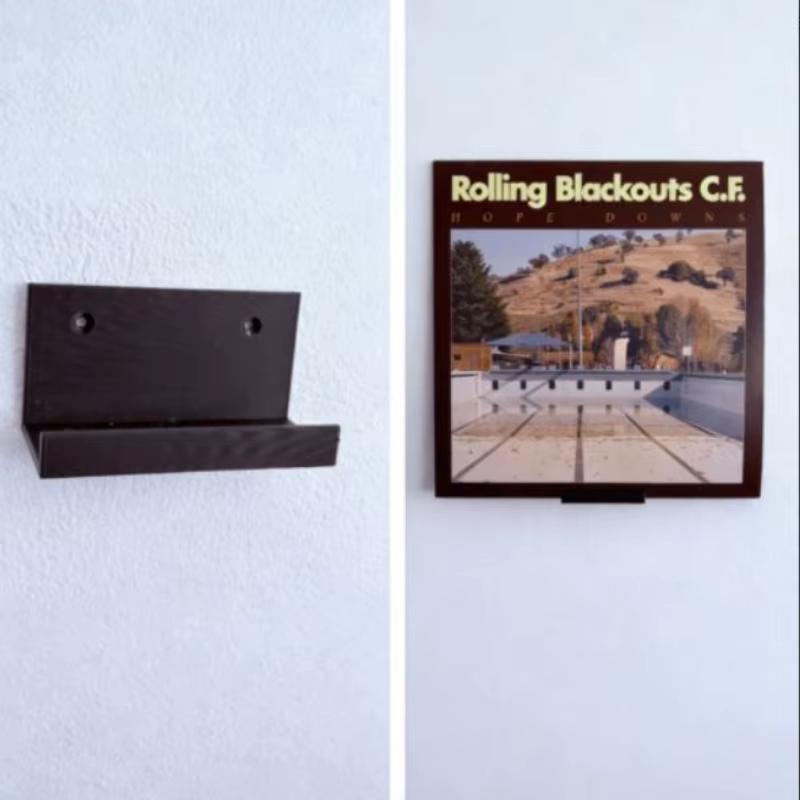Étagère murale multifonctionnelle pour disques vinyles, support de rangement pour albums et CD, présentoir pour décoration de magasin de disques commercial