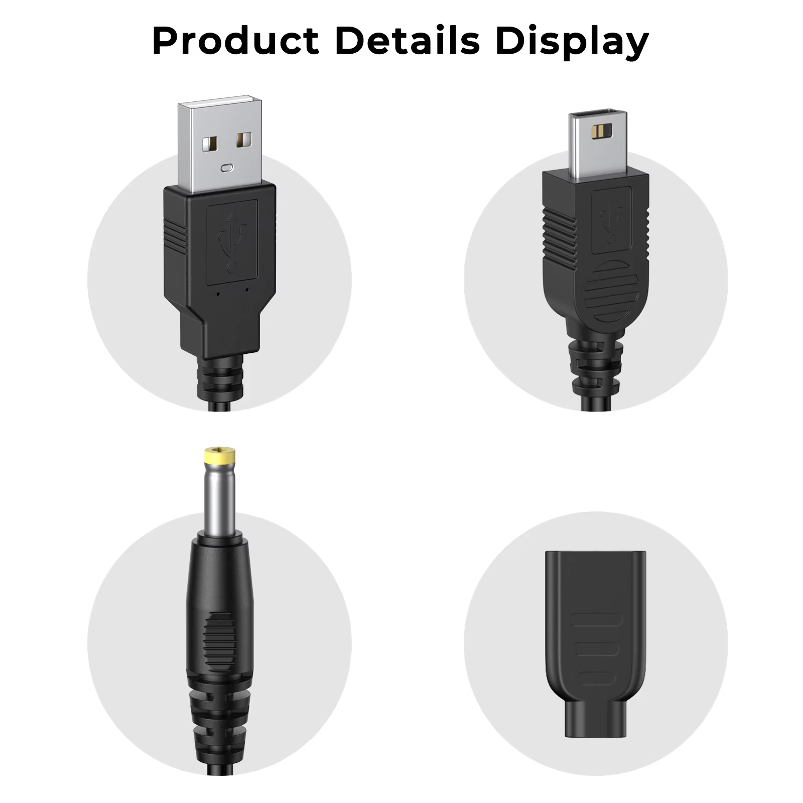 Mini câble de chargement USB 2 en 1, 5 broches, pour Sony PSP 1000 2000 3000, 3.9 pieds/1.2m, câble de données pour contrôleur PS3