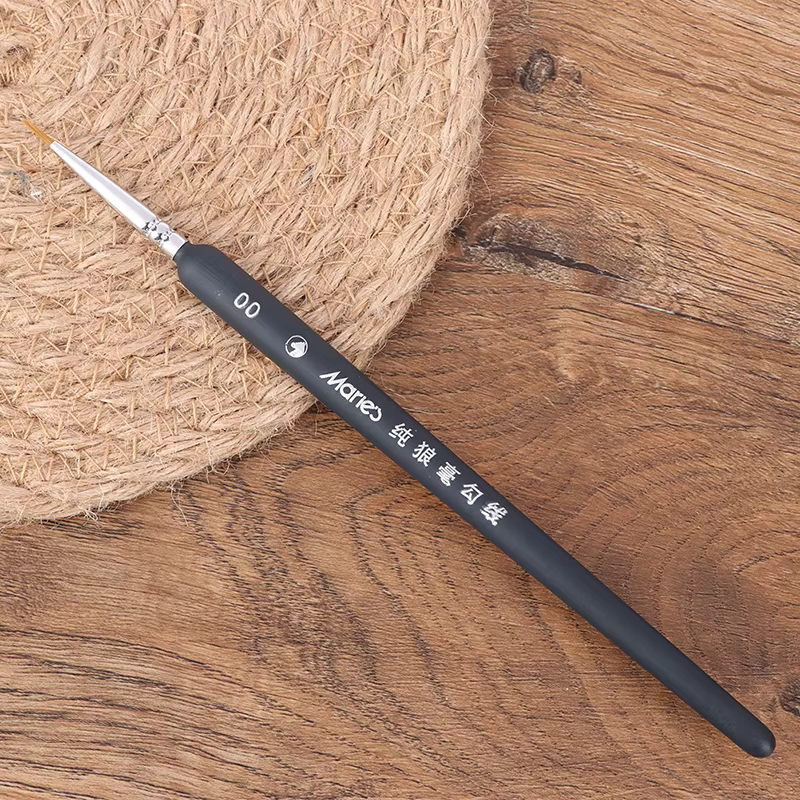 △   Pinceaux professionnels en poils de loup pour peinture miniature, 3 pièces, 0/00/000, pour l'art