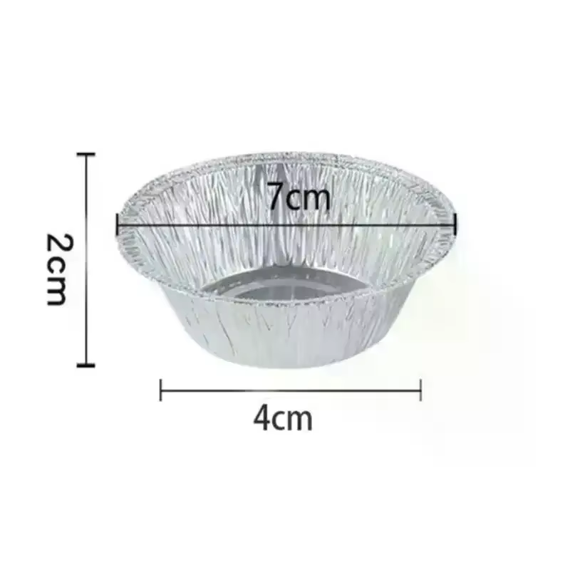 50/100 pièces Mini Pot tarte plaque de cuisson jetable cuisson tarte moules Cupcake Pan Pudding moule rond tasse de cuisson
