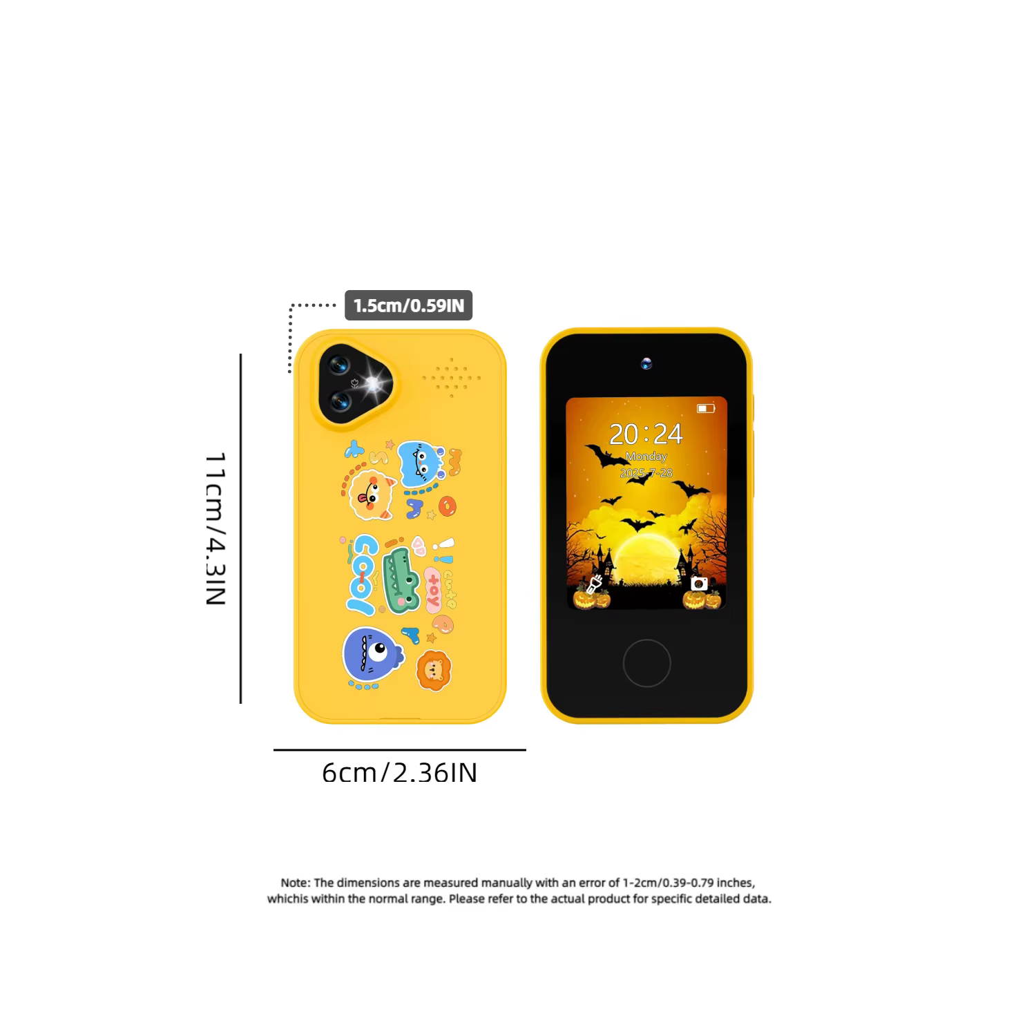Mini smartphone intelligent pour enfants, 1080P HD, double caméra, photographie, enregistrement vidéo, lampe de poche, écran tactile, mini lecteur, jouet éducatif pour enfant