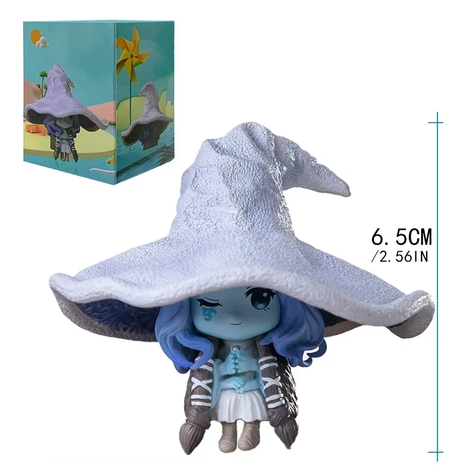 Mini figurine de personnage d'anime Q, Guerre des Loups, Fantôme Mei Linna, modèle en PVC, collection décorative, ornements magiques Lani, cadeaux