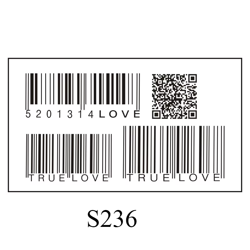 Autocollant de tatouage temporaire de taille mini, motif de code-barres d'amour, autocollants imperméables de longue durée, art corporel unisexe, mode