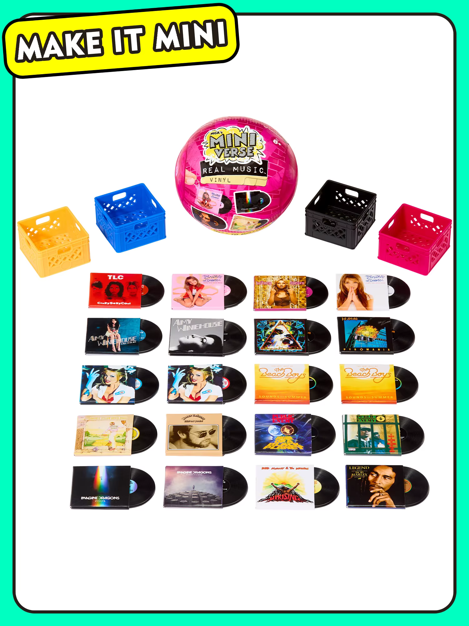 MINI VERSE : Vinyles musicaux réels : Mini-jouets DIY